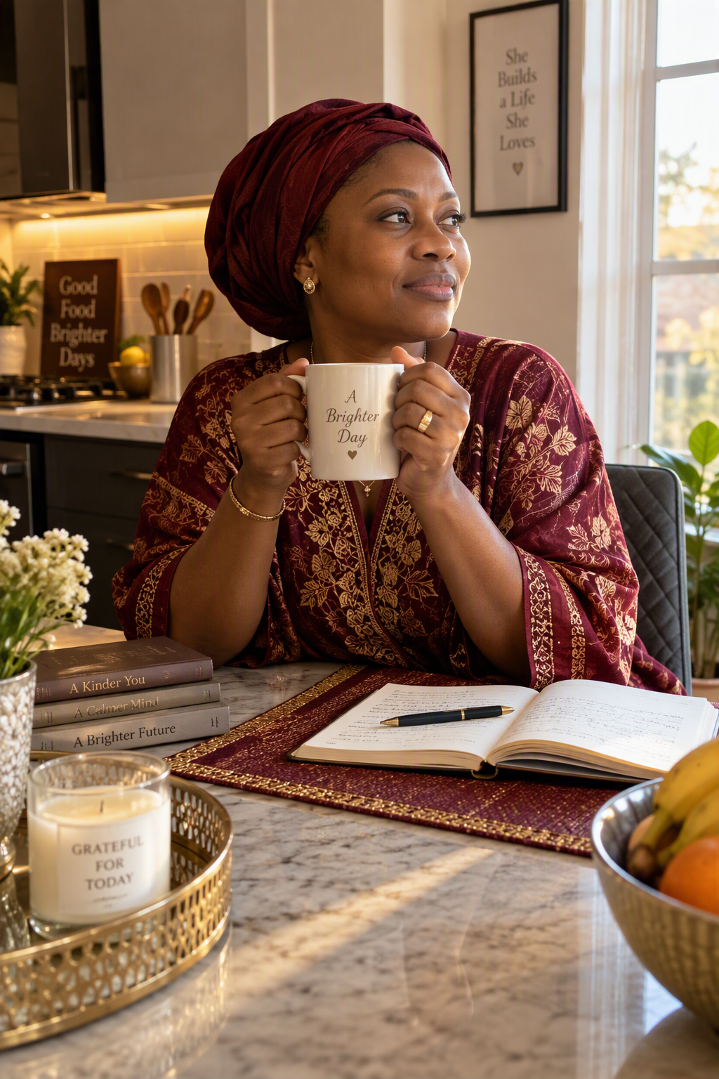 A hopeful wife at home