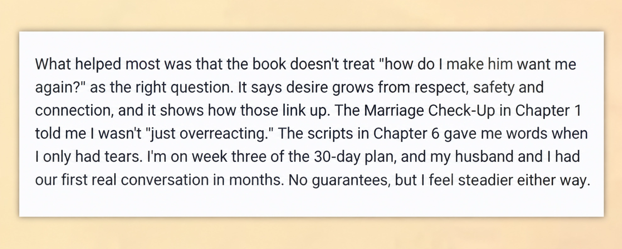 Reader review